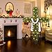 6ft Christmas Cross Tree with 100 Lights and a White Silk Scarf Christmas Decorations Jesus Christ Catholic Cross Decor He is Risen for Outdoor Home Decor (6 ft)