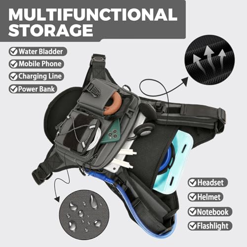 Image of Criuage USA Patent Running Hydration Vest Backpack, Lightweight Chest Pack with 2.0L Water Bladder Bag Daypack for Hiking Running Cycling Race Marathon for Women Men