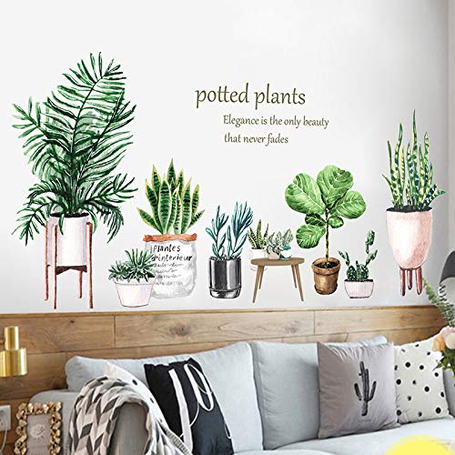Vinilos Decorativos de Plantas Tropic. 2 Hojas 106x57 cm miniatura 3