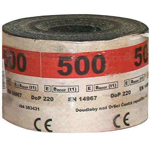 10 Meter Bitumen-Mauersperrbahn R 500 besandet mit 11,5 cm Breite 10 Meter Bitumen-Mauersperrbahn R 500 besandet mit 11,5 cm Breite