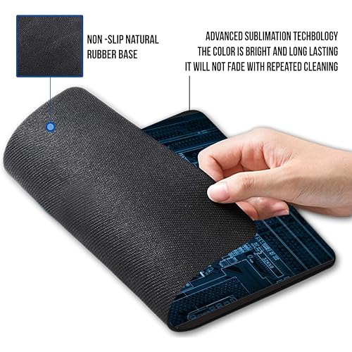 Image of Paper Plane Design - Geek Nerd - Anti Skid Non Slip Rubber Mouse Pad of Computers. Size - 9 x 7 inches.d25