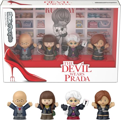 Little People Collector The Devil Wears Prada Special Edition Set for Movie Fans, 4 Figures in a Display Package