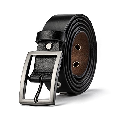Leather Belt for Women Girls Waist Belt Alloy Buckle 1.1 Inches Width Adjustable2