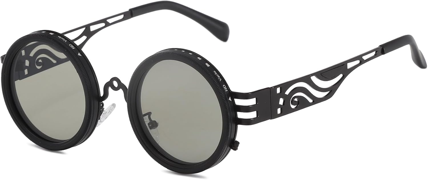 Adjustable Polarized Round Sunglasses for Men & Women – Perfect for Outdoors