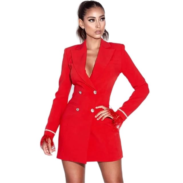 Double Take Blazer Dress