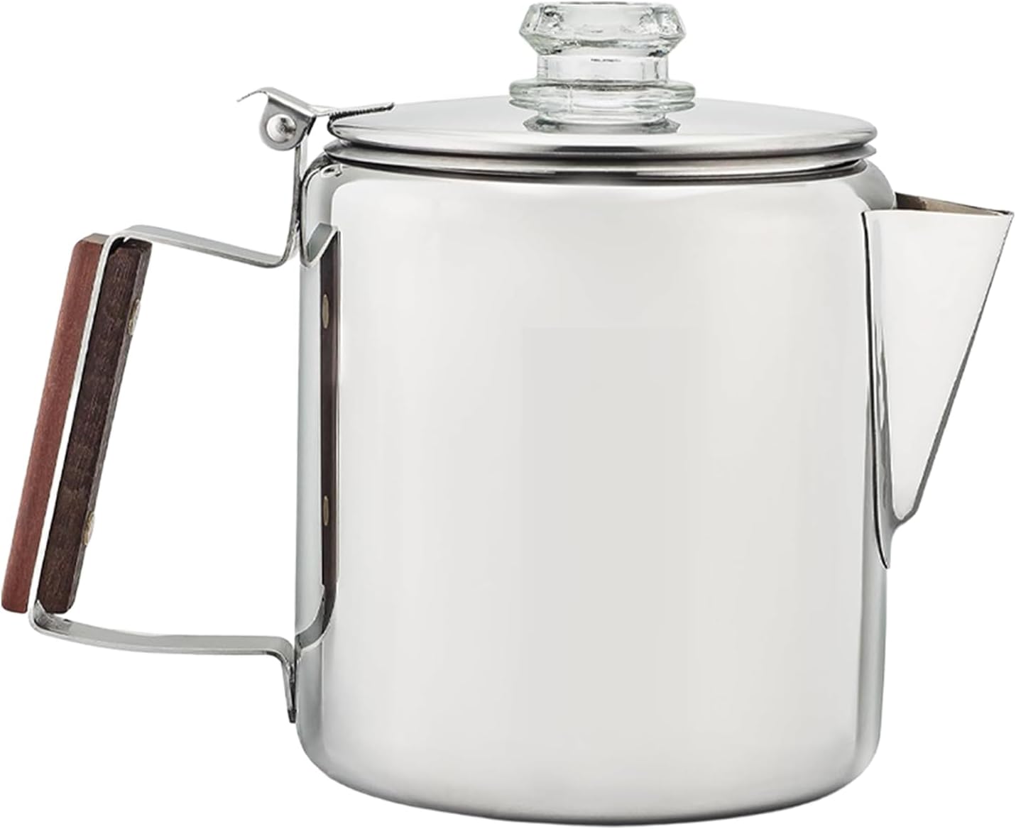 Coffee Maker, Stainless Steel Coffee Pot Camping, Stainless Steel Machine Portable Vintage Design for Commercial and Outdoor Activities