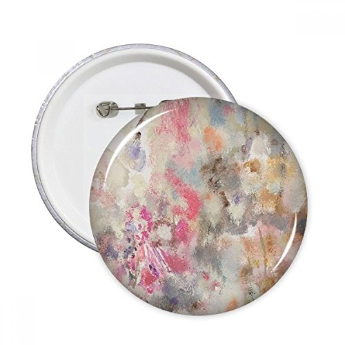 Badge rond Peinture à l'huile Avril Lotus XXL pour décoration de vêtements et customisation
