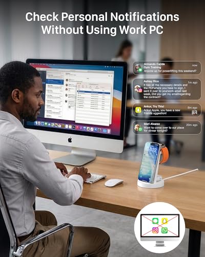 image for Anlmz 3 in 1 Charging Station for iPhone - Wireless Charger for Apple 