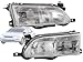 Auto Parts Avenue APA Replacement Headlight Corner Lamp for 1993 1994 1995 1996 1997 Corolla Bulbs Included COMBO Set TO2503107 TO2502107 TO2551106 TO2550106