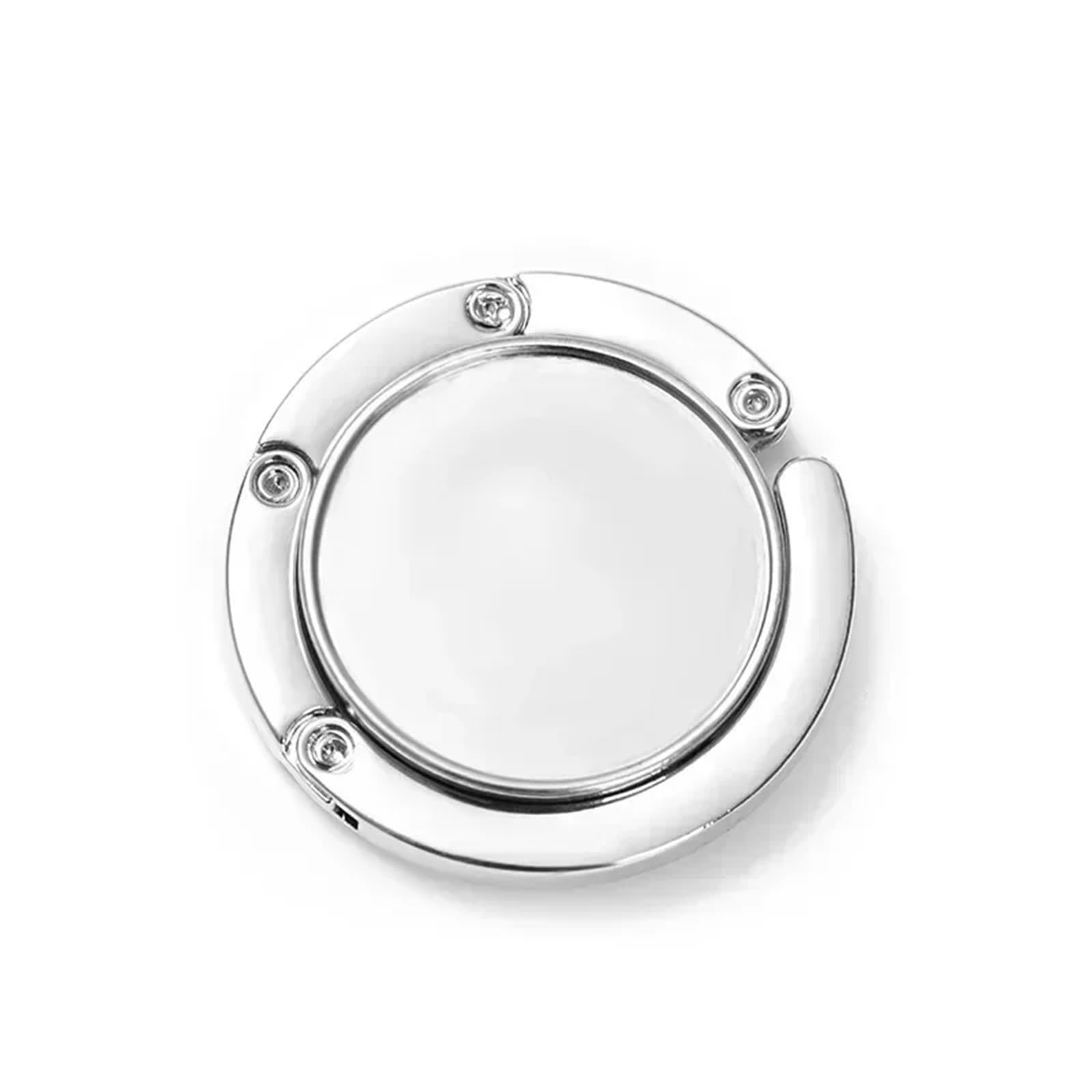 GHHZML Handbag Hooks for Tables Portable Handbag Bag Hanger Hook Folding Crystal Alloy Purse Holder Table Unique Parts Accessories Multifunctional(Silver)