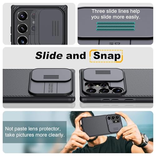 Image of Nilkin Classic Series Compatible for Samsung S25 Ultra Back Case with Camera Cover, [Camera Lens Protector] [Scratch-Resistant] [360 Full Protection] Shockproof Slim Phone Case - PC+TPU, (S25Ultra)