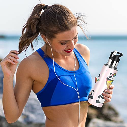 Mnsruu Simpatico Panda Unicorno Arcobaleno