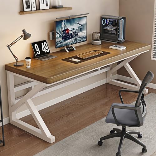 TRAGLO �p�\�R���f�X�N �� pc�f�X�N ��Ƒ� ��80/100/120/140/160/180cm �׋��� �Q�[�~���O�f�X�N K�^�Y�f�|�r �I�t�B�X�f�X�N �g�ݗ��ĊȒP �ݑ�Ζ� �����[�g���[�N�p �ȃX�y�[�X(�_�[�N�u���E��+�����b�N,100x60x