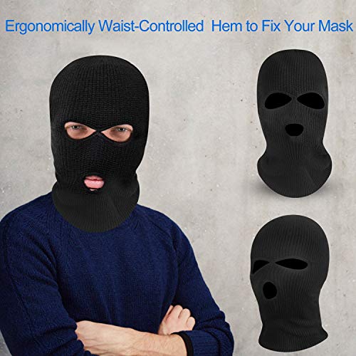 iMounTEK Knitted Full Face Winter Skiing Balaclava Mask. Windproof Cold Weather Thermal Hood Face Mask, Neck Gaiter Warmer & Motorcycle Helmet Liner for Snowboard/Outdoor Sports/Cycling/Motorcycle
