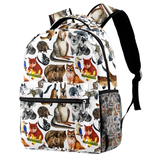 Sac à dos multicolore animaux d'Australie résistant de 40cm