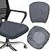 Produktbild HAOMEEDUO Sitzbezug Stuhl Stuhlüberzug Bürostuhl Bezug Stretch Stuhlhussen Drehstuhl Stuhlbezug Sitzfläche Waschbar Bürostuhlabdeckung Schonbezüge für Esszimmer Büro Bar (2 Stück,38-50cm,Grau)