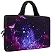Mibbxea 15-15,6 Zoll Laptop-Tasche Hülle Sleeve,Neopren-Tragetasche für Computer,Chromebook,Ultrabo... Aktentasche mit Griff,kompatibel mit Dell HP Lenovo ASUS Acer (Galaxie)