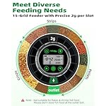 Automatic Fish Feeder for Aquarium - Auto Fish Food Dispenser for Turtle Tank with USB Cable & LCD Display, Timer for Vacation Weekend Holiday, with Feeder Spoon - Image 2