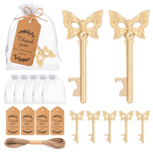 50Pcs Masquerade Party Favors Mask Design Bottle Openers for Masquerade Mask Party Wedding Favors Bridal Shower Party Masquerade Ball Decor for Girls Quinceanera Birthday