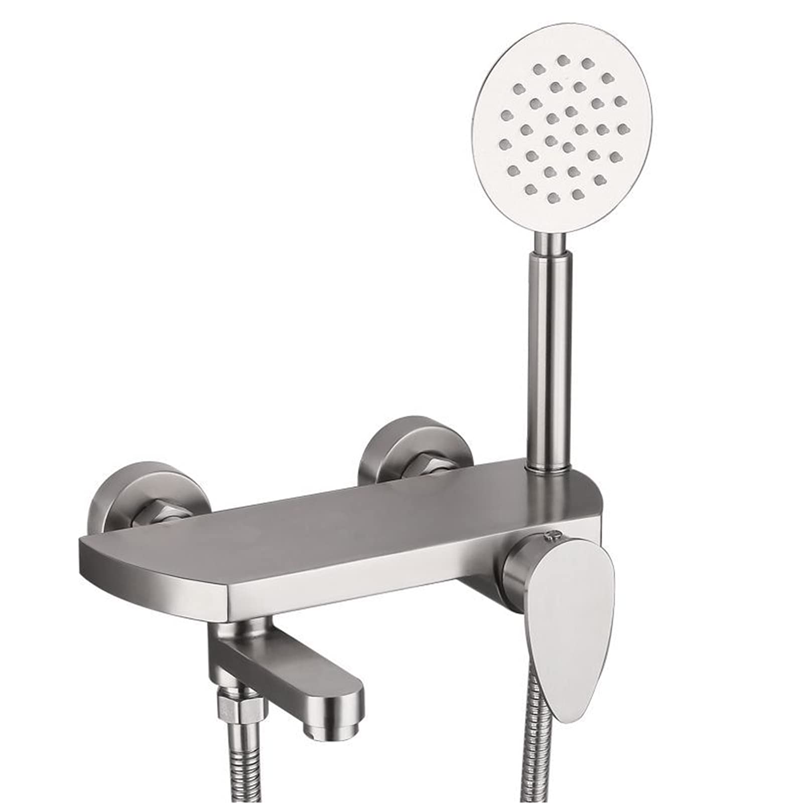 Mitigeur de baignoire en acier inoxydable 304 brossé avec étagère