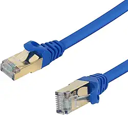 Cabo de rede Cat.7 PlusCable, CAT715BL, 1,5metros Azul, Patch cord 100% Cobre