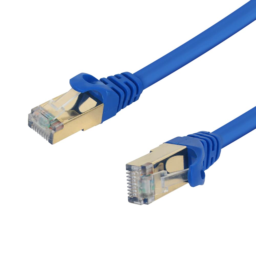 Cabo de rede Cat.7 PlusCable, CAT715BL, 1,5metros Azul, Patch cord 100% Cobre