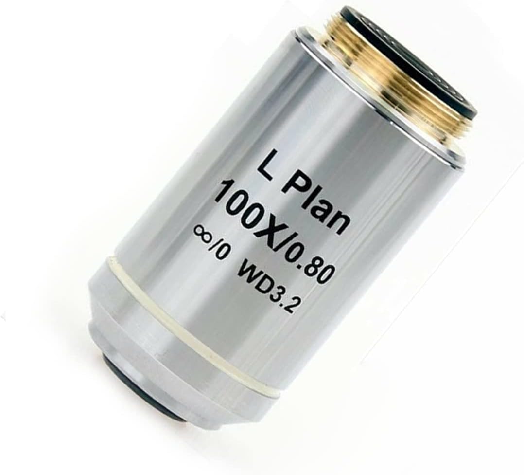 Lab Microscope Replacement Parts Microscope Infinity Plan Objective Lens Long Working Distance 2.5X 10X 20X 50X 100X Metallurgical Accessory Parts