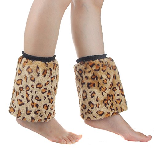Faux Fur Leg Warmer,Warm Soft Cozy Fuzzy Leg Warmer Boot Cuff Cover for Women Party Costumes