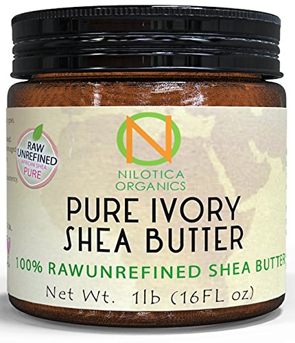 Unrefined Ivory Shea Butter (16 oz) – From Ghana west African - Moisturizing for Dry, Cracked Skin and Eczema - Use on Body, Face and Hair and in DIY Skin Care Recipes