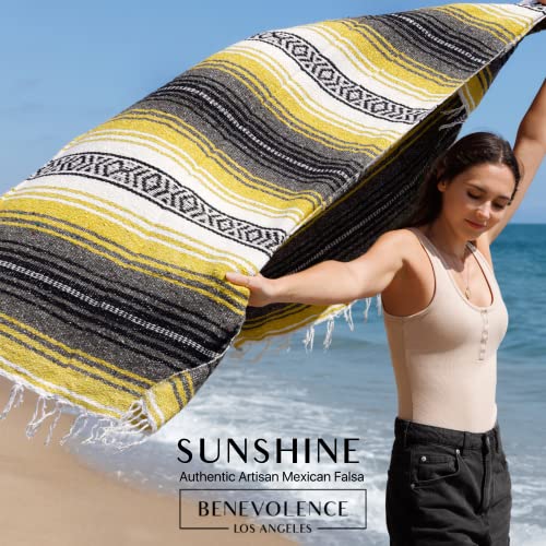 Authentic Mexican Yoga Blanket (Sunshine) - Image 3