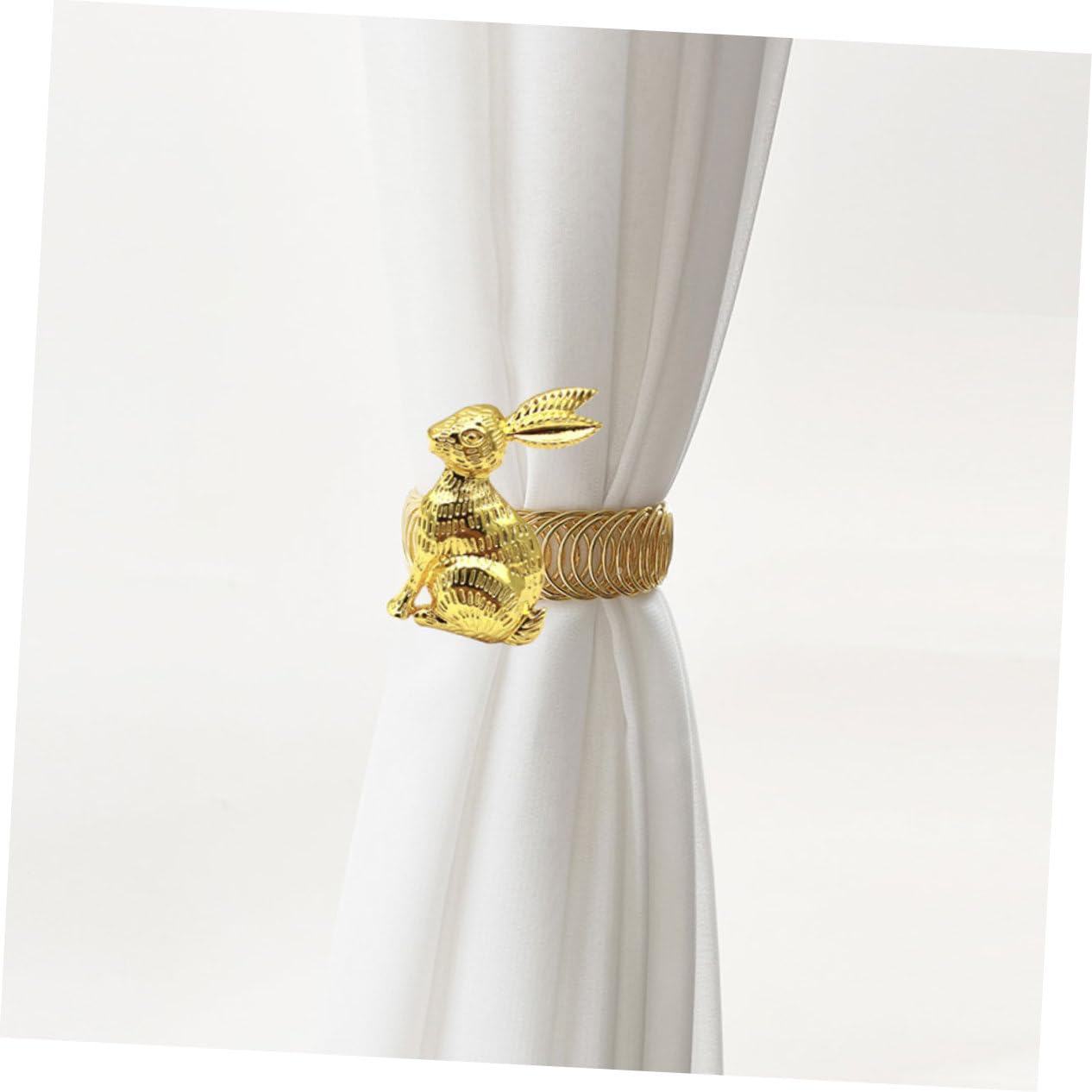 Alipis 5 Sätze Vorhangschnalle Dekoration Für Clips Raffhalter Vorhang Raffhalter Doppelhaken Rustikale Vorhänge Ostern Vorhangbinder Osterthema Vorhanghalter Metall Golden 2 Stücke * 5