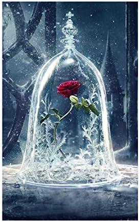 Mobicus 5D Diamond Painting Kits Rose Diamond Art for Adults Mosaic Diamond Embroidery Complete Kit Animal DIY Wall Paintings Children's Room Decoration