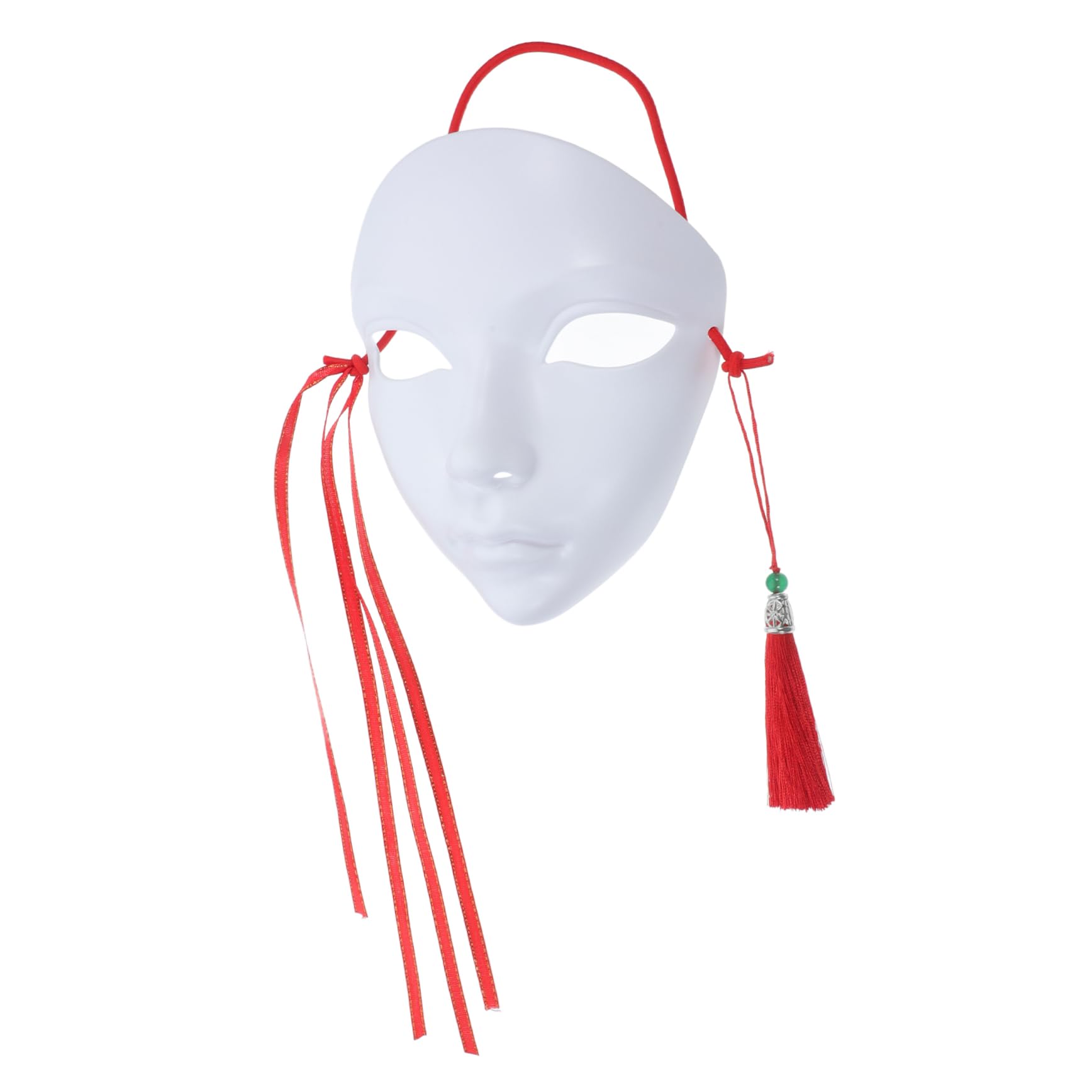ibasenice Maschera in stile cinese maschera non verniciata mascherata bianca per adulti costume maschera da colorare maschere da decorare maschera mascherata bianca maschera bianca pp