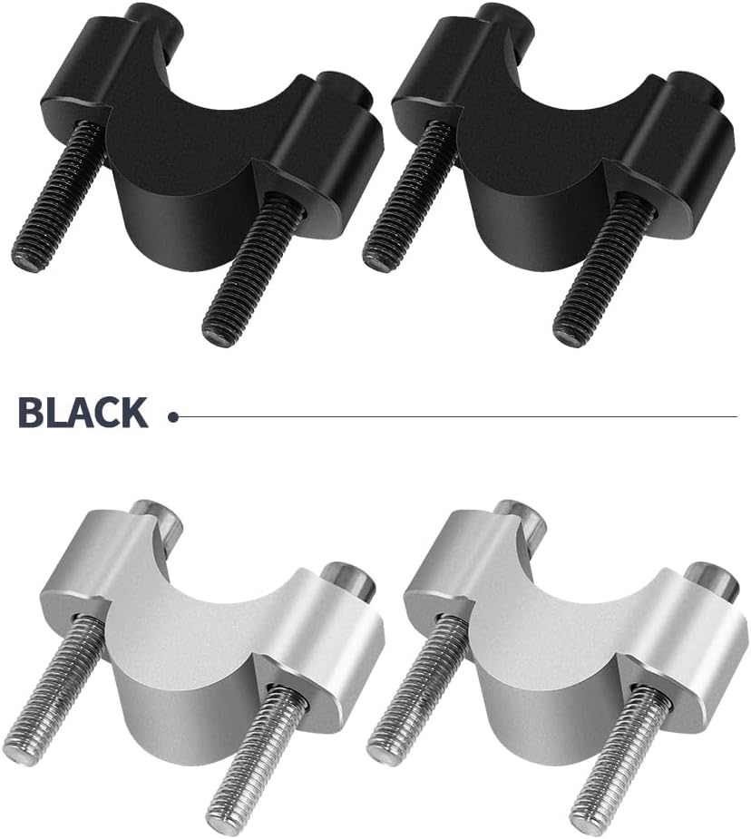 Motorcycle Handlebar Risers Handle Bar Riser Mount Clamp Adapter For Tenere 700 XT700Z XTZ 700 T7 2019 2020 2021 2022 2023 2024 TENERE700 Accessories (Black)