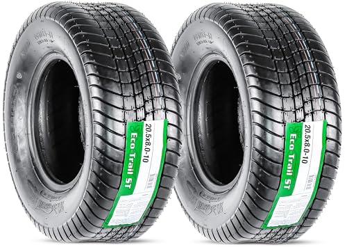 eCustomrim 2-Pack 20.5X8.0-10 205/65-10 10 Inch Trailer Tire Load Range E