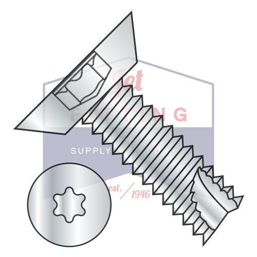 4-24X1/4 Type 25 Thread Cutting Screws | Six-Lobe (Torx) | Flat Undercut Head | Steel | Zinc (Quantity: 10000)