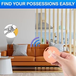 ReFind R2 Localizzatore Intelligente per Android e iPhone. Mini Tag GPS Bluetooth 5.0. Alternativa Samsung AirTag per Chiavi, Animali, Portafogli e Bagagli (rosa)