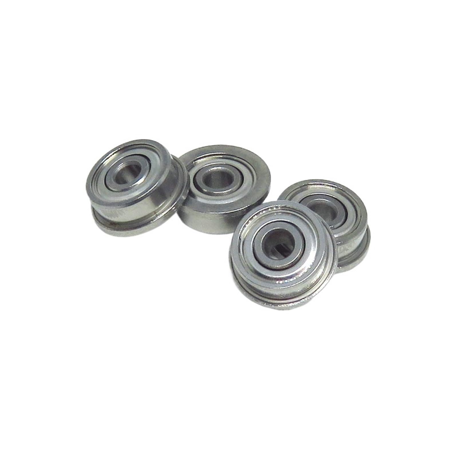 NOBIRTBSA 10pcs 5x13x4mm SF695 2RS Hybrid Ceramic Ball Flange Bearing 3D Printer F695 RS SF695C Miniature Flange Bearing(SF623C-ZZ 3x10x4)