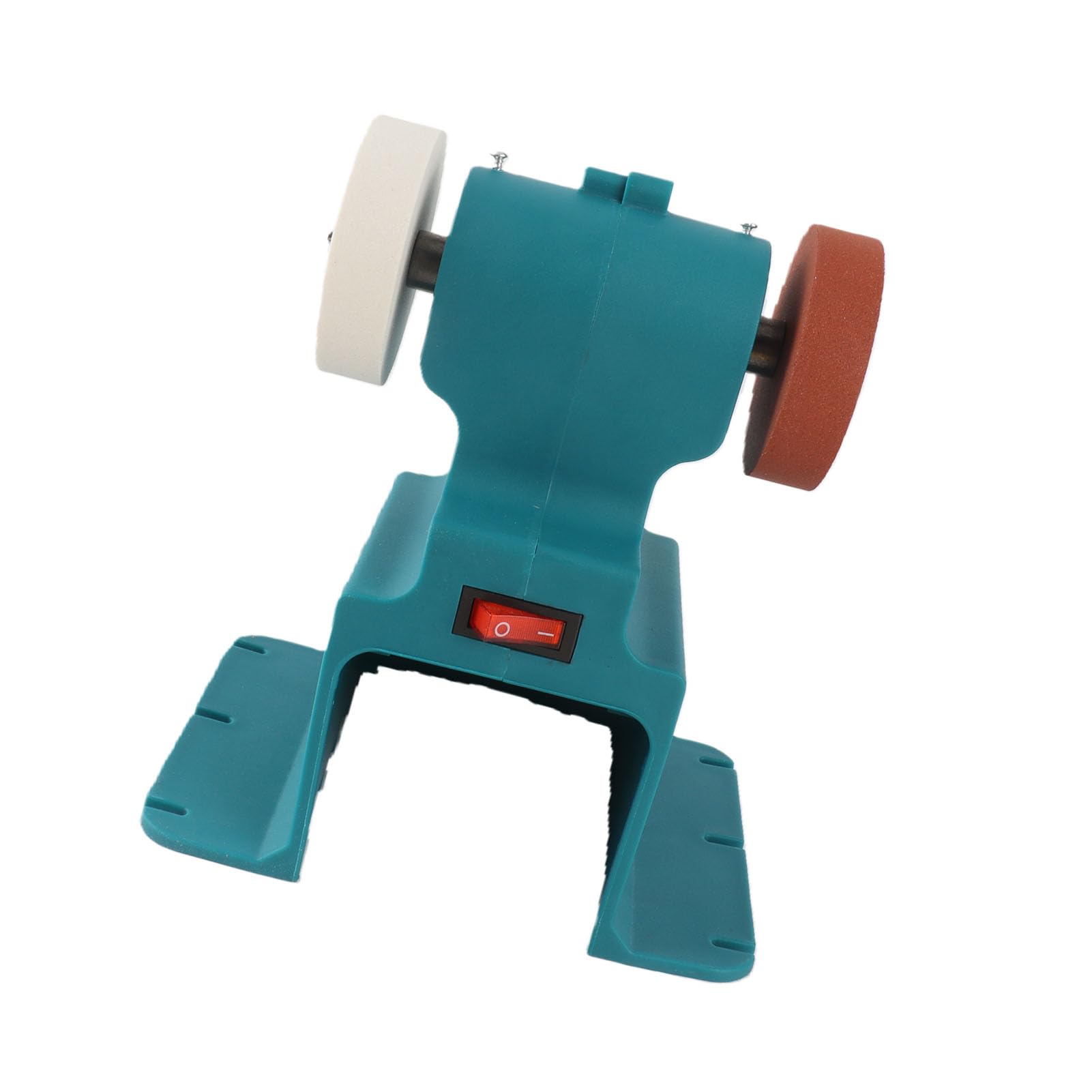 Mini amoladora de banco, lijadora eléctrica azul de 200 W para manualidades, metal, madera