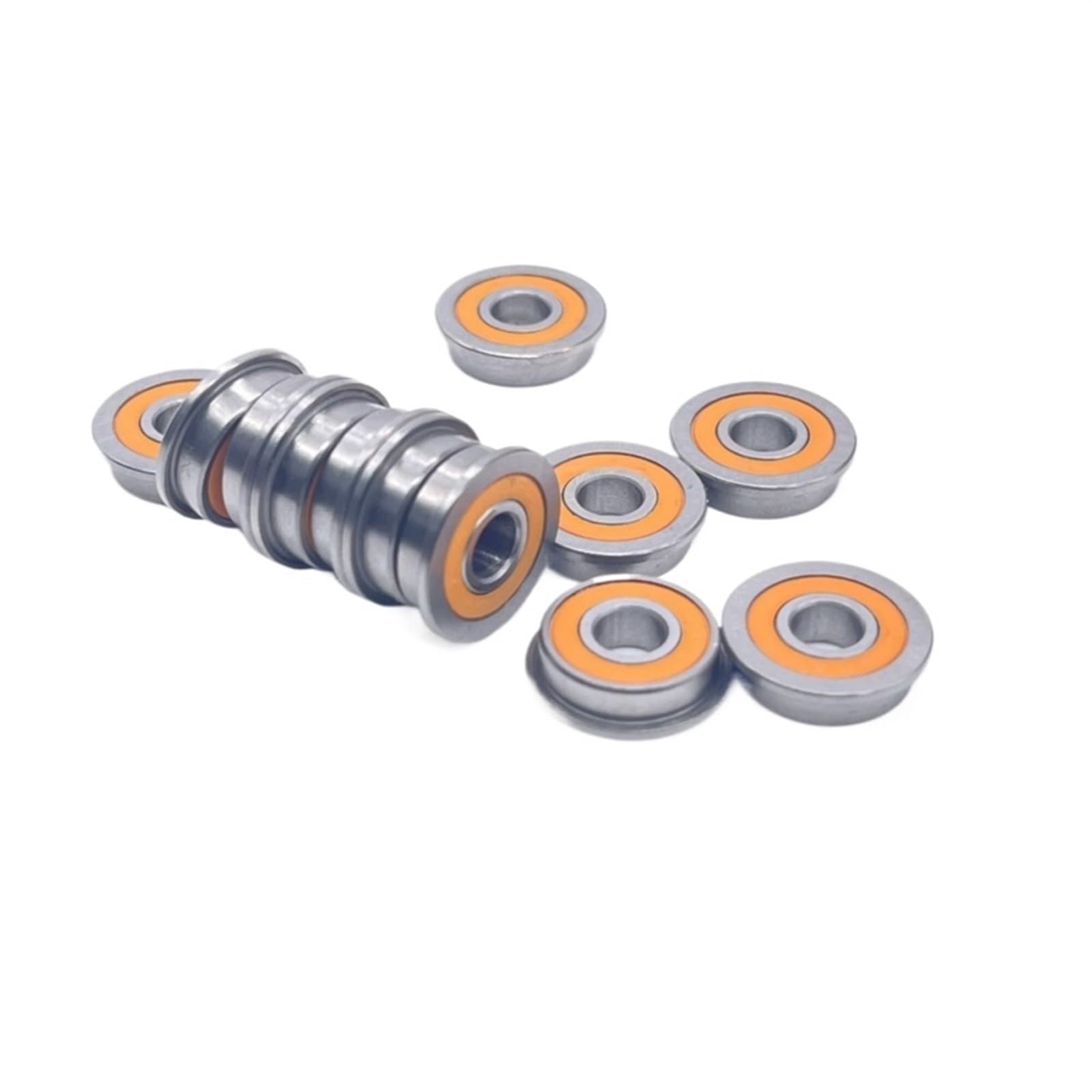10 sztuk F695RS łożysko 5*13*4mm F695 Miniaturowe łożyska kulkowe kołnierzowe F695-2RS