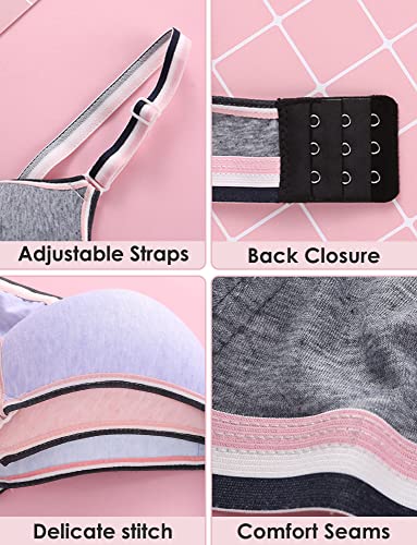 Girls Padded Bras Wireless Bra For Teen Girls Training Bras With Pads Starter Bras For Girls 10-12 Teen Bras With Built In Pads 32 Lightly Padded Bralette #TOP4