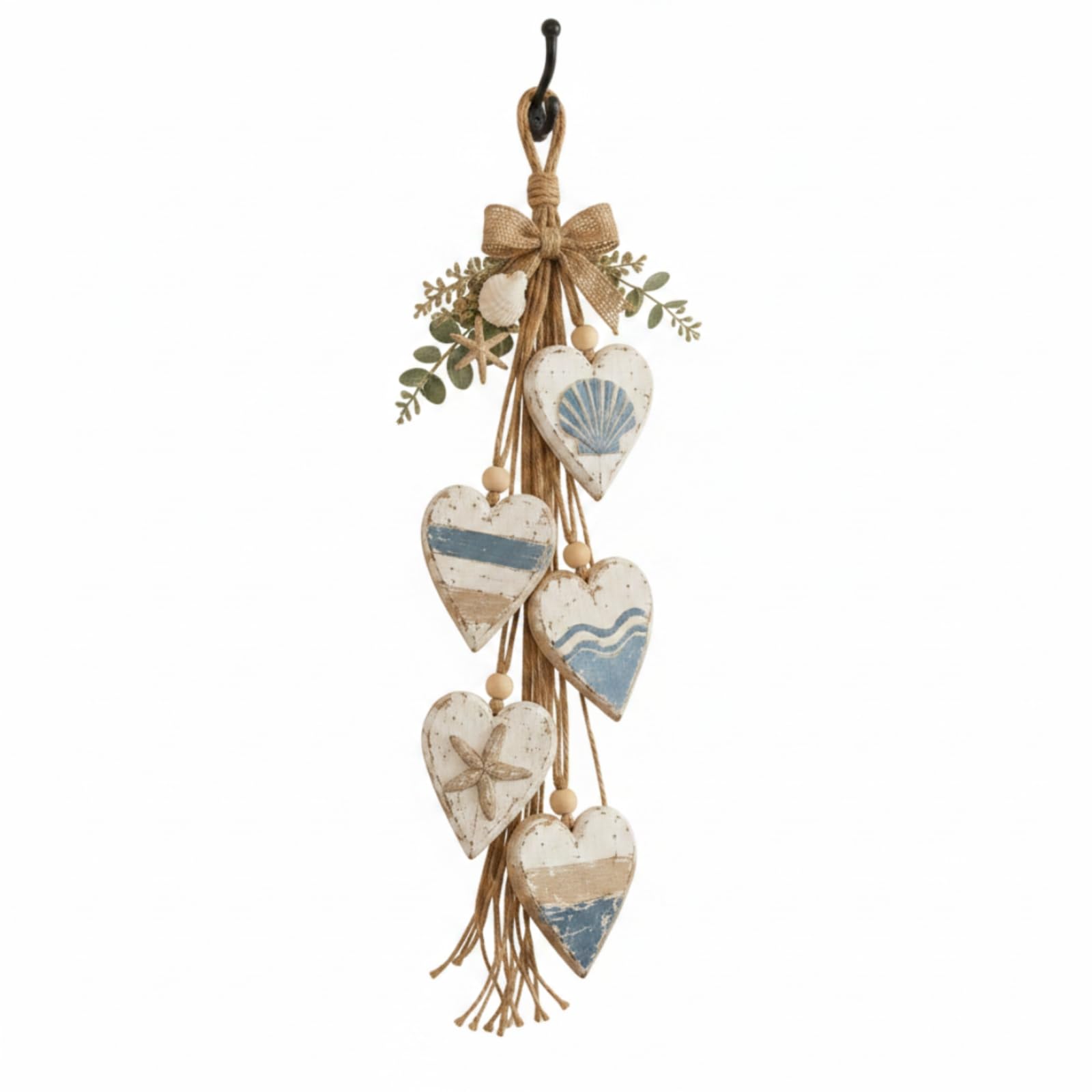 Ornamento Murale con Perline Naturale, Color to 3