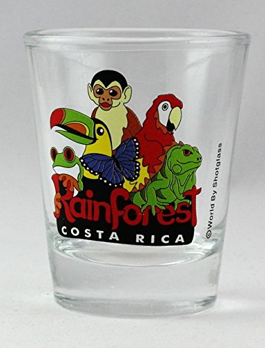 World By Shotglass Costa Rica Rainforest Shot Glass