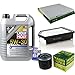Produktbild QR-PARTS 69368550 Filter Set Inspektionspaket 5 Liter Motoröl Special Tec F 5W-30 MANN-FILTER Innenraumfilter Luftfilter Ölfilter