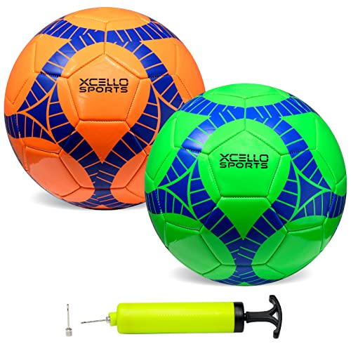 Xcello Sports Soccer Balls With Assorted Colors With Pump #TOP12