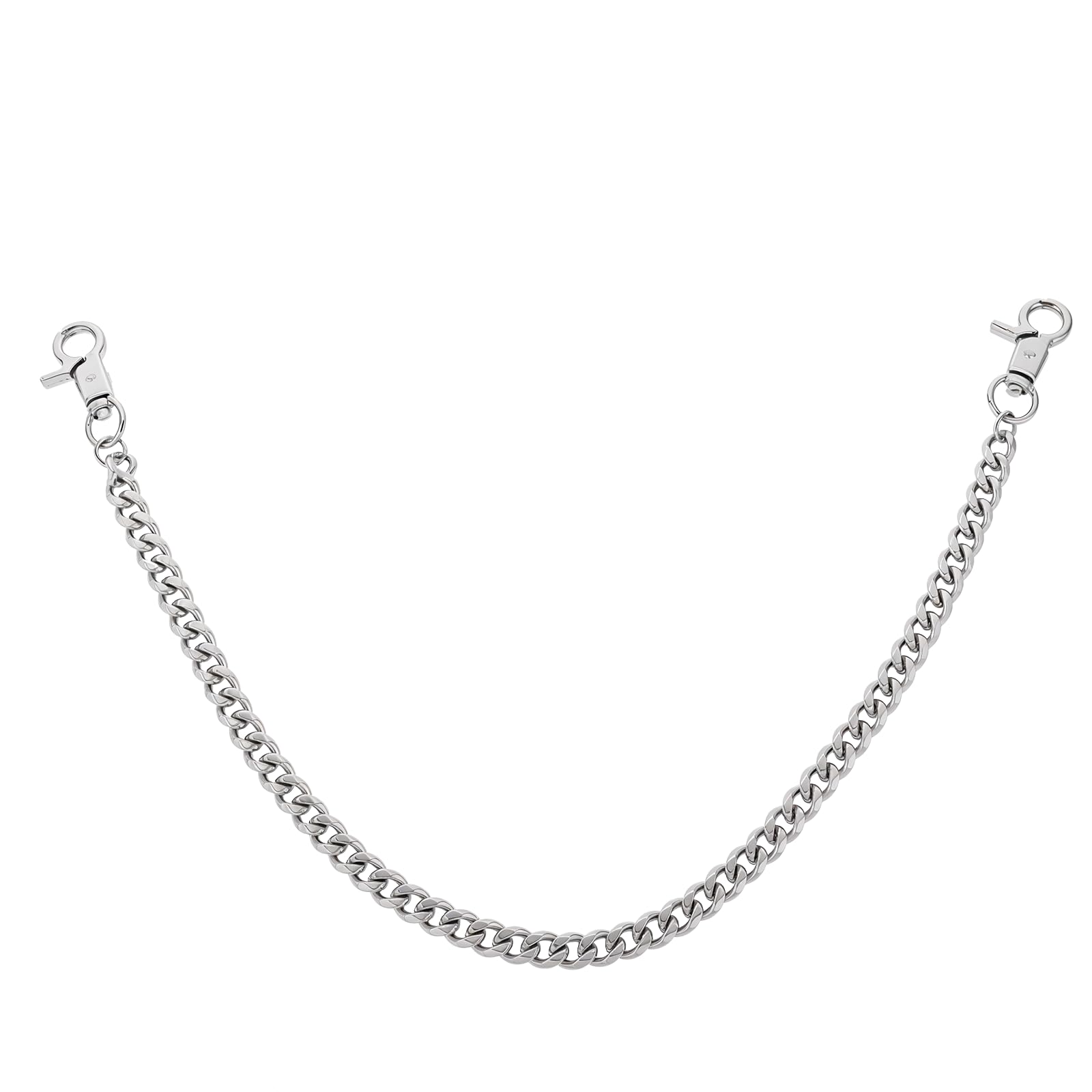 Tucnoeu Wallet Chain Silver Heavy Duty Metal Keychain Pants Chain Hip Hop Punk Pocket Chain Goth Accessories for Women Men