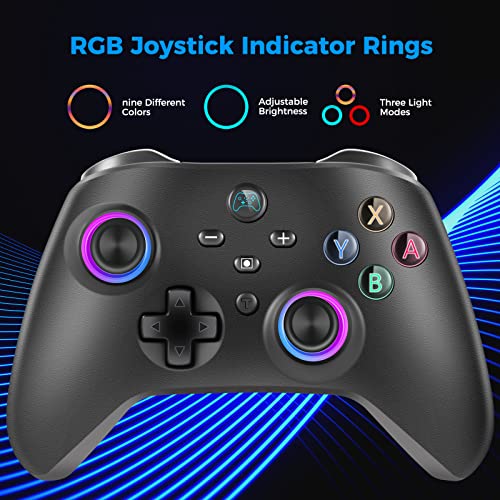 Glowant Wireless Controller Replacement For Nintendo Switch Controller,Wireless Pro Gamepad Joystick With Dual Vibration And Built-In 1000Mah Rechargeable Battery Compatible With Switch Console #TOP1