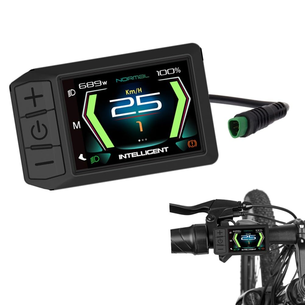 Display per Bici, Bicicletta elettrica LCD 600C Display per Motori per Bafang M510 per M600 M500 Diametro Ruota velocità Can Protocollo