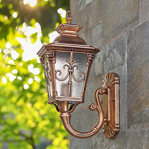 Applique extérieure E27 retro lanterne murale pour éclairage de jardin classique
