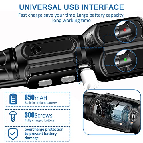 Electric Screwdriver Cordless Mini Screwdriver Set With 1 Bit- 3.6V Power Screwdriver Rechargeable, Torque Screwdriver With Led Lights For Phones Watch Laptopjewelers #TOP5